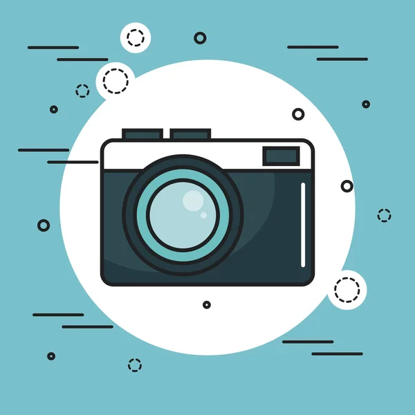 Vintage camera icon — Stock Vector