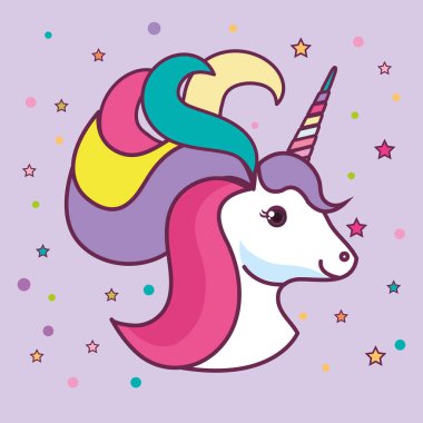 Şirin tek boynuzlu at tasarım