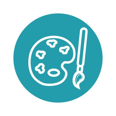 Fırça ve paleti simgesi