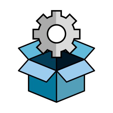 Kutusu ve Dişli çark simgesi