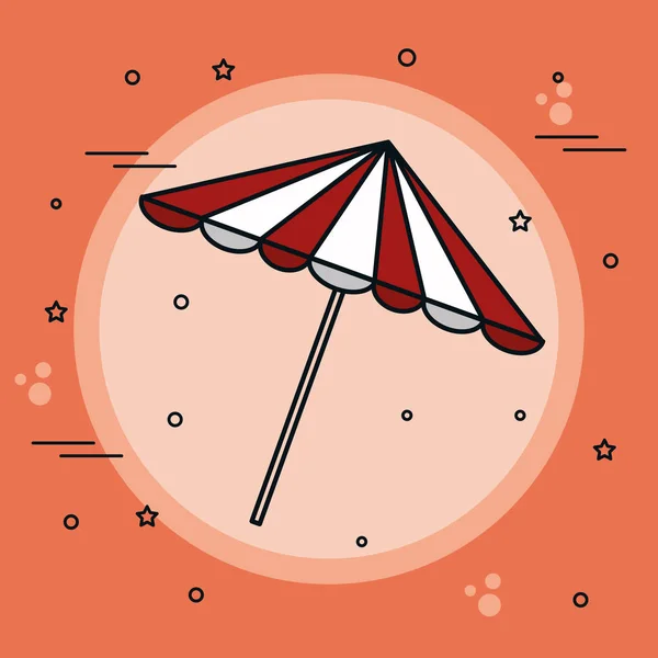 Colorful umbrella design — Stock Vector