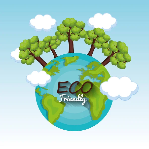 Eco friendly design — Stock Vector