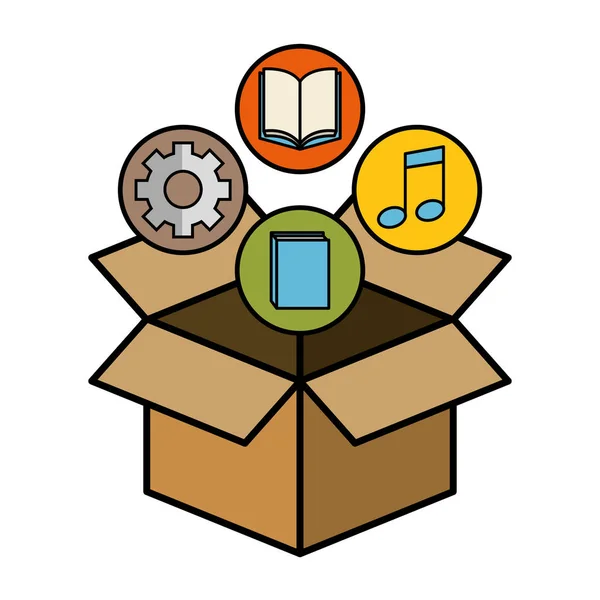 Κουτί και αντικείμενα σχεδίασης — Διανυσματικό Αρχείο