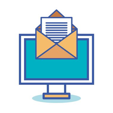Internet teknolojisi düz Icons set