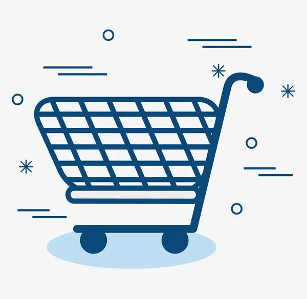 Icono del carrito de compras — Vector de stock