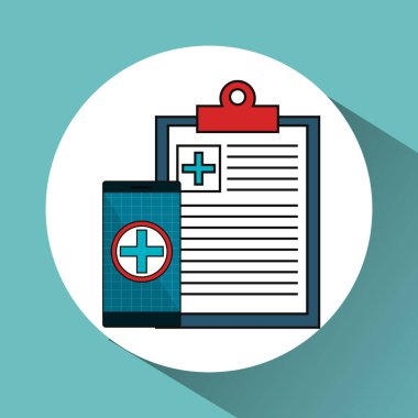 Dijital sağlık teknoloji simgesi