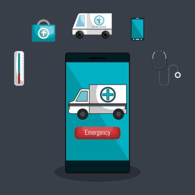 Dijital sağlık teknoloji simgesi