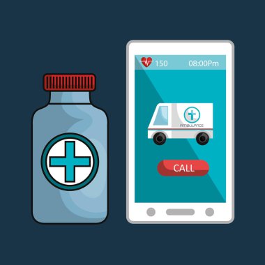 Dijital sağlık teknoloji simgesi