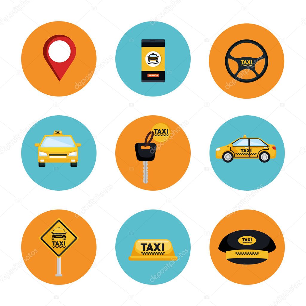 taxi service set transport order internet elements