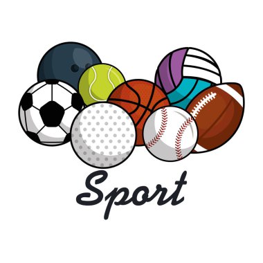Spor topları izole simgesi