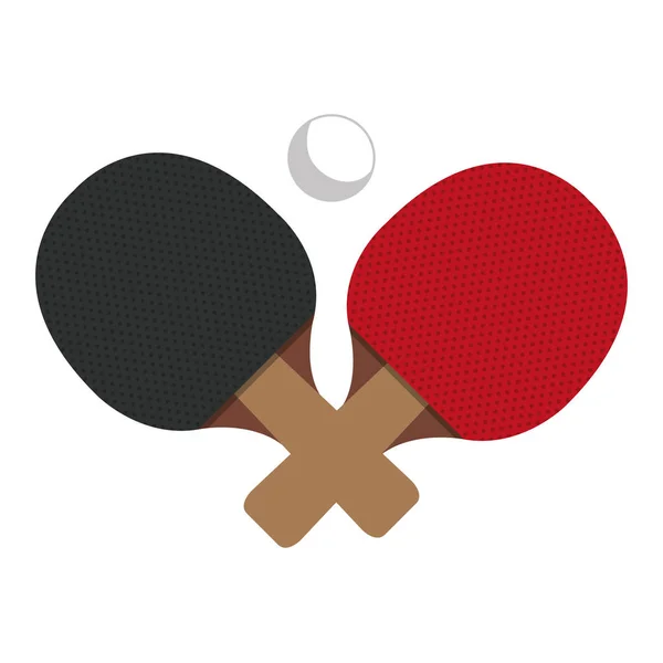 Raqueta de ping pong icono — Vector de stock