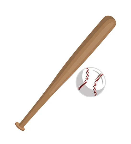 Baseballová sportovní izolované ikona — Stockový vektor