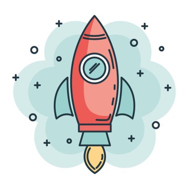 Roket başlangıç başlatıcısı simgesi