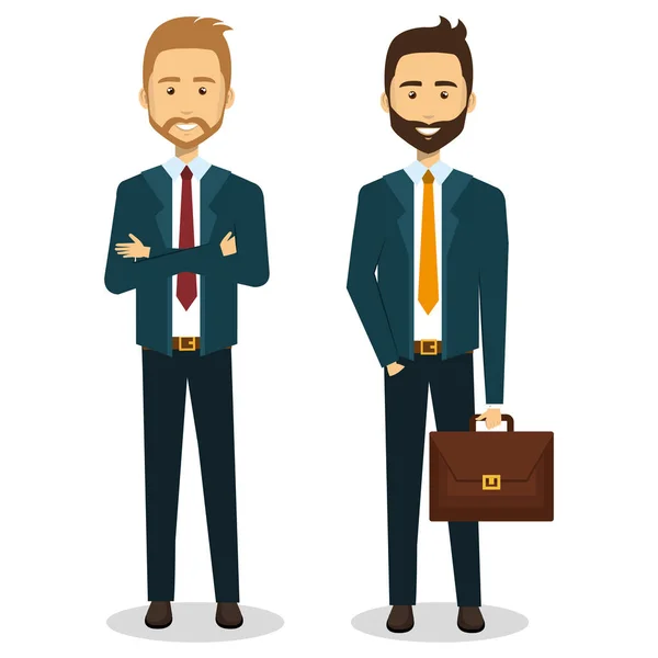 Pessoas de negócios avatares personagens —  Vetores de Stock