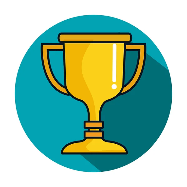 Trophy cup award icon — Stock Vector