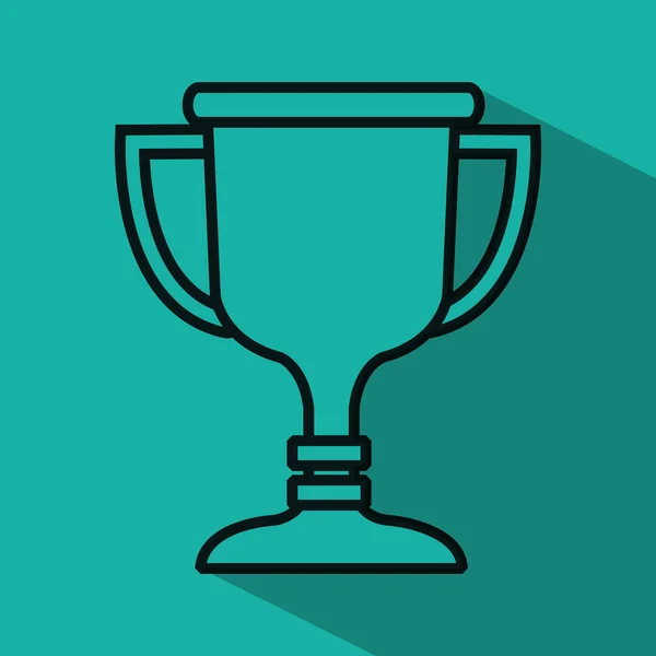 Trophy cup award icon — Stock Vector