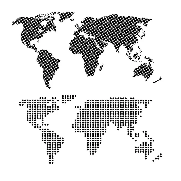 Mundo infográfico pontilhado mapa rede de informações —  Vetores de Stock