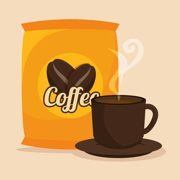 Lezzetli kahve molası tasarım — Stok Vektör