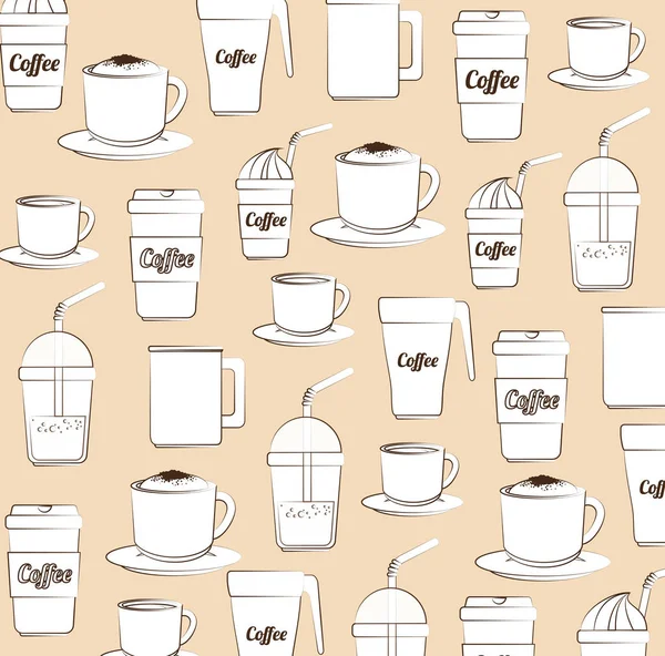 Delicioso diseño de descanso de café — Archivo Imágenes Vectoriales