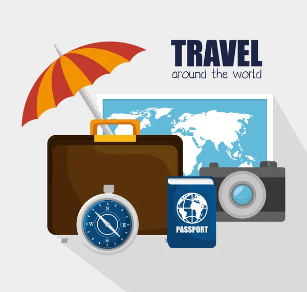 Travel concept design — Stock Vector