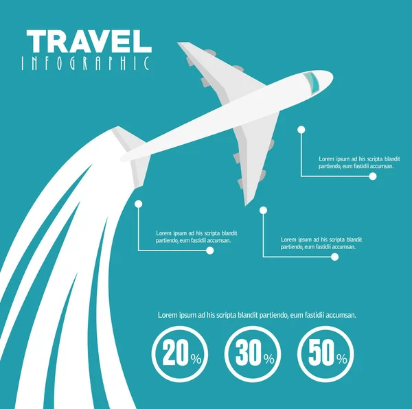 Travel infographic design — Stock vektor