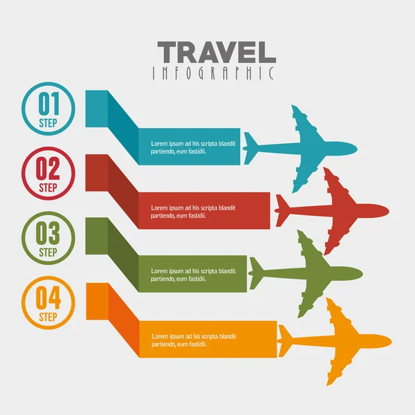 Travel infographic design — Stock vektor