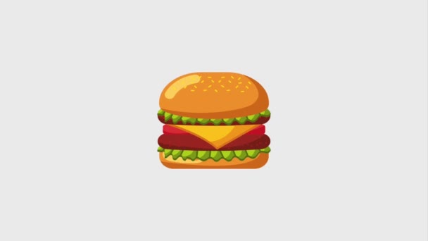 Fast food online — Video Stock