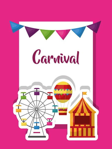 Festival de feira de carnaval — Vetor de Stock