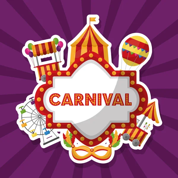 Karneval spravedlivý festival — Stockový vektor