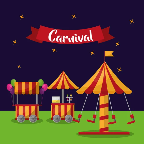 Καρναβάλι δίκαιη Φεστιβάλ — Διανυσματικό Αρχείο