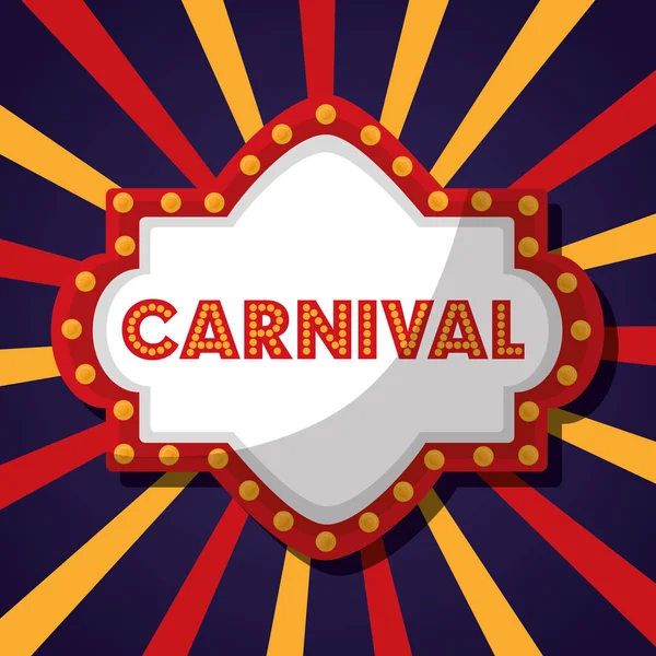 Fête foraine de carnaval — Image vectorielle