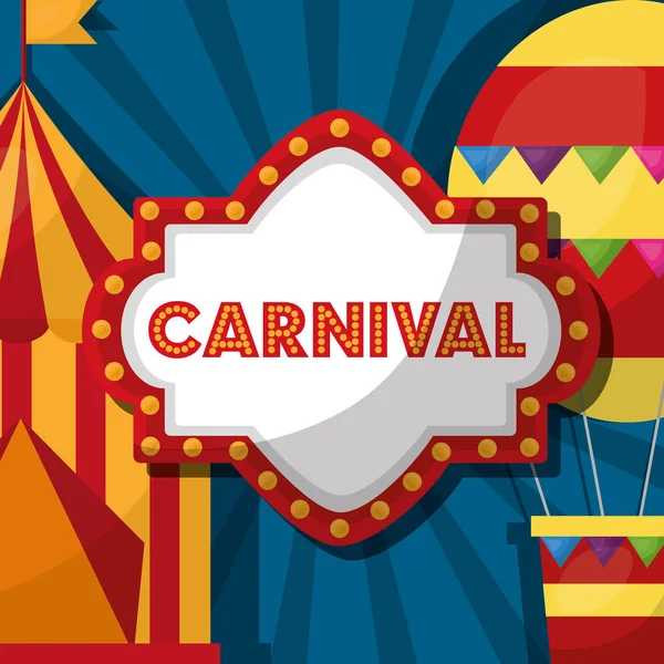 Festival de feria de carnaval — Vector de stock