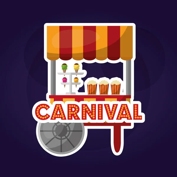 Carnival  fair festival — Stock Vector