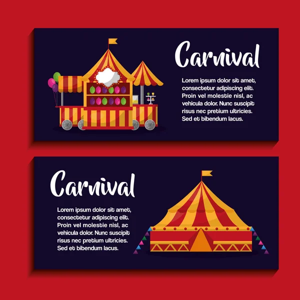 Carnaval eerlijke festival — Stockvector