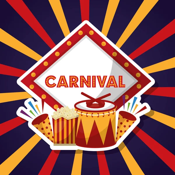 Karneval spravedlivý festival — Stockový vektor