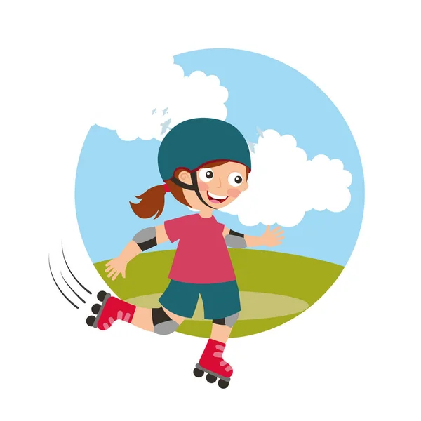 Deporte actividad infantil — Archivo Imágenes Vectoriales
