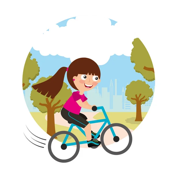 Activité sportive pour enfants — Image vectorielle