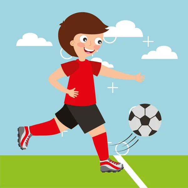 Sport kids activity — Stock Vector
