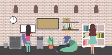 insanların çalışma alanı iç