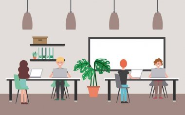 insanların çalışma alanı iç