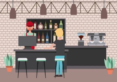 insanlar iç kahve dükkanı veya bar restoran