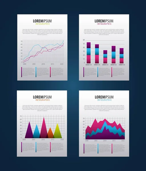 Infographic statistieken analyse — Stockvector