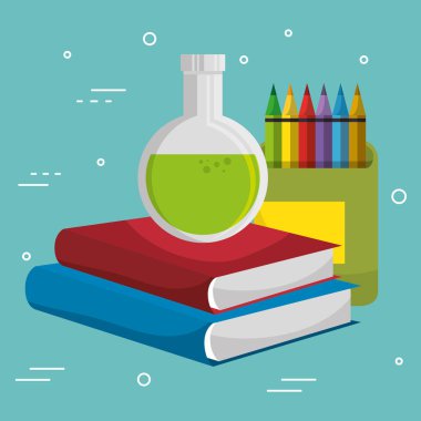 okul eğitim simgeler malzemeleri