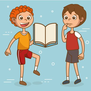 çocuklar eğitim simgeleri ile