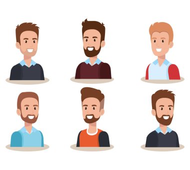 erkek avatarlar karakter grubu