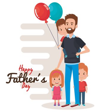 mutlu Babalar günü karakter balonları hava ile