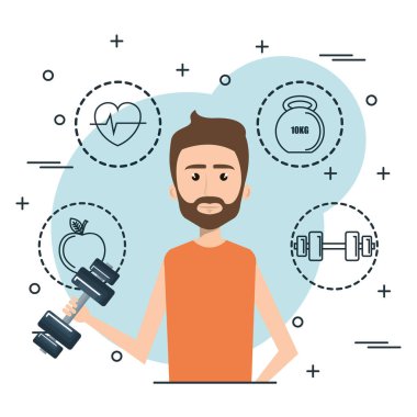 adam ağırlık kaldırma ile spor kutsal kişilerin resmi