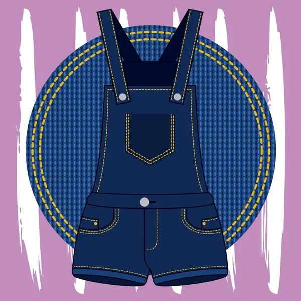 Denim patch Haft — Wektor stockowy