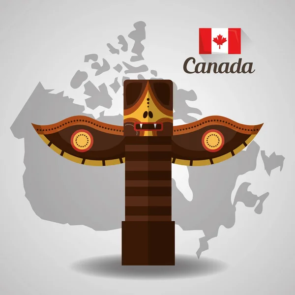 Kanada Land amerikanisch — Stockvektor