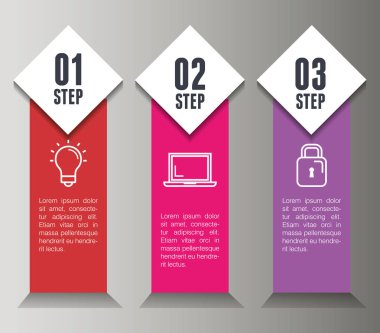 Infographic istatistik iş öğeleri ile